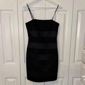 Laundry by Design Black Striped Mini Dress Sz 0
